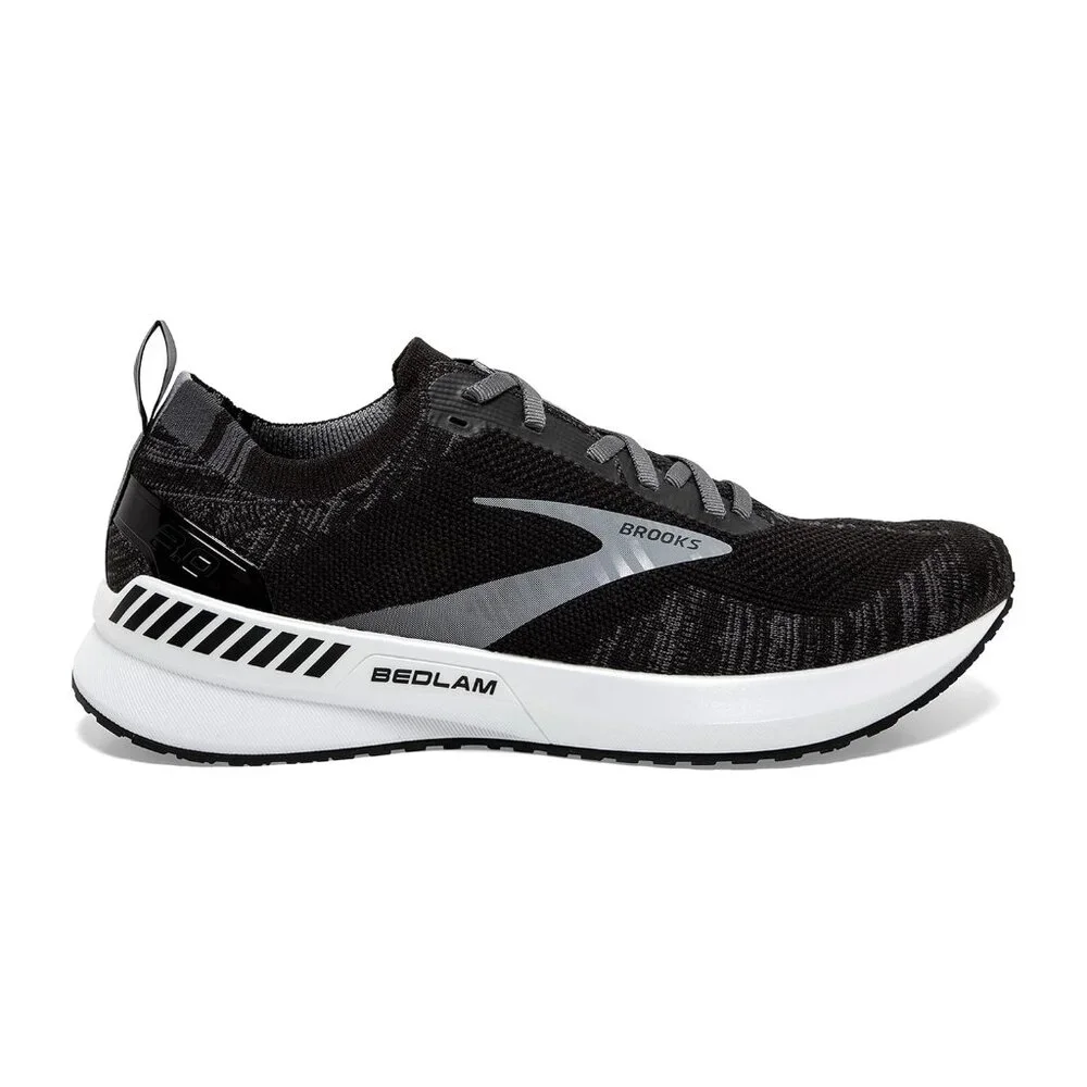 Brooks Men's Black White Bedlam 3 Mesh Low Top‎ Athletic Running Shoes Size 8.5